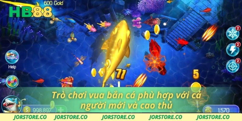 Vua Bắn Cá – Trò Chơi Cá Cược Dành Cho Người Yêu Thử Thách Trò chơi vua bắn cá phù hợp với cả người mới và cao thủ